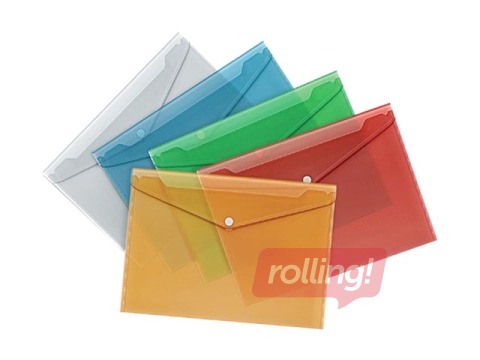 Folder - envelope Forpus, A4, transparent blue
