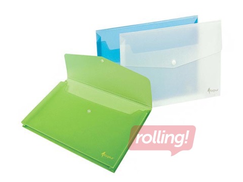 Folder - envelope Forpus, A4, 150 pages, transparent green
