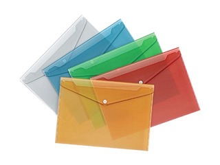 Folder - envelope Forpus, A4, transparent, green