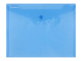 Transparent envelope folder Donau, blue, A5