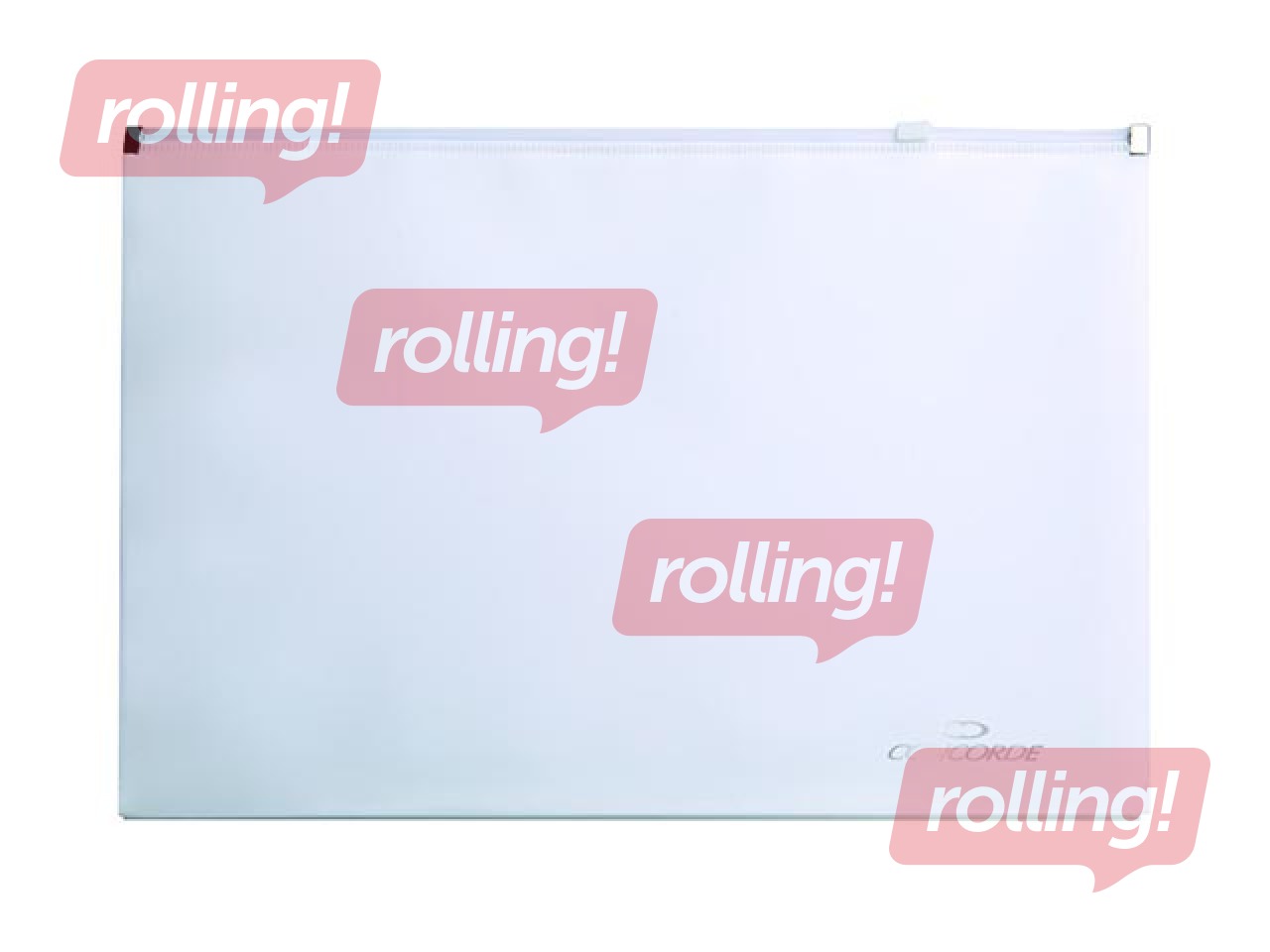 Folder with zipper Concorde,  A4, white