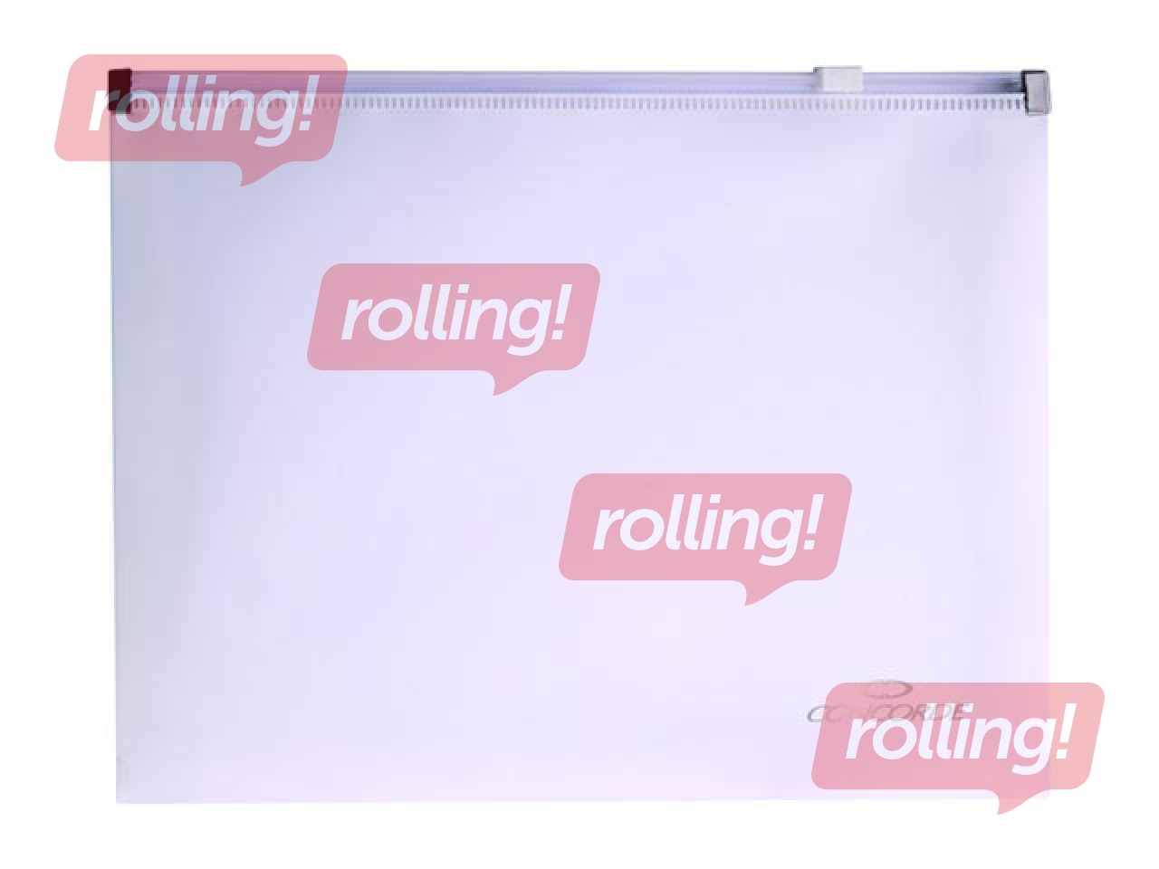 Folder with zipper Concorde,  A5, white