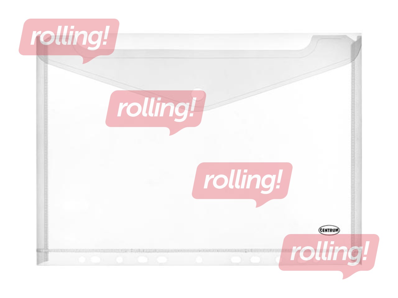 Папка конверт с перфорацией Centrum, A4, белая