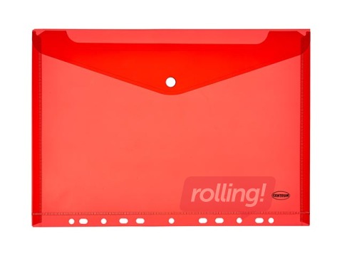 Folder - envelope with perforation Centrum,  A4, red
