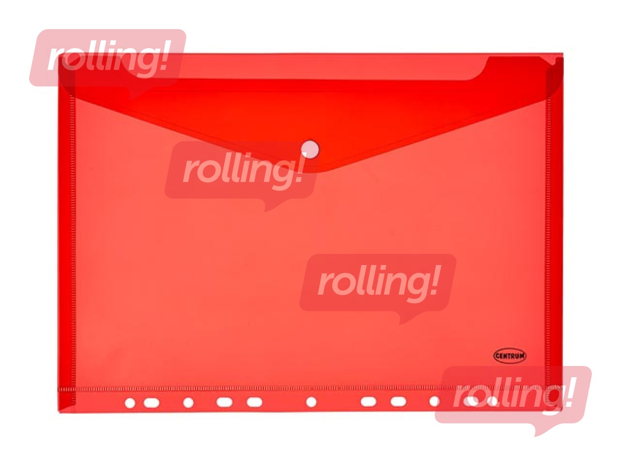 Folder - envelope with perforation Centrum,  A4, red