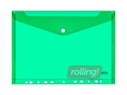 Папка конверт с перфорацией Centrum, A4, зеленая