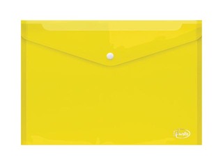 Envelope folder Forofis, with a rivet, transparent yellow, A4