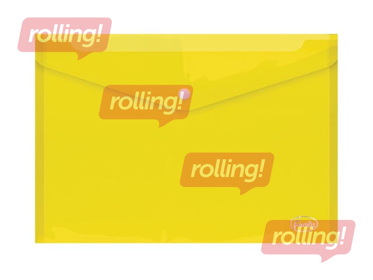 Ümbrikumapp Forofis, neediga, läbipaistev kollane, A4