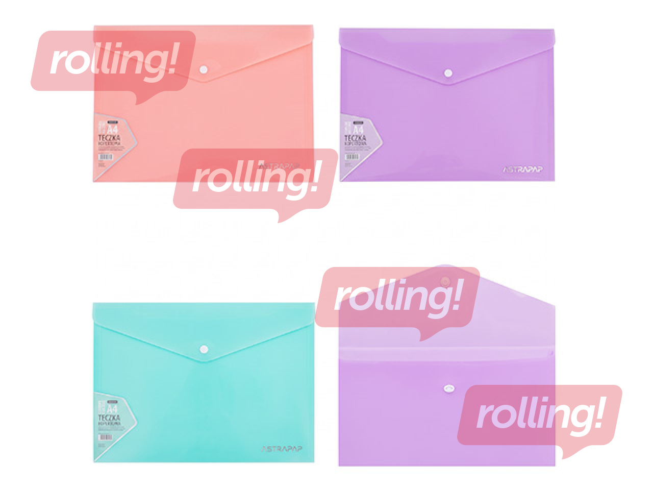 Mape-aploksne Astra, pasteļkrāsās, A4