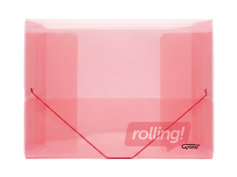 Folder with rubber Grand, A4, red