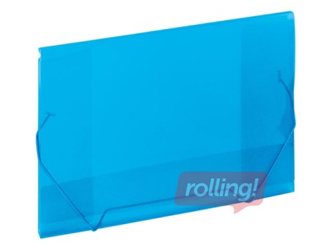 Folder with rubber Grand, A4, blue