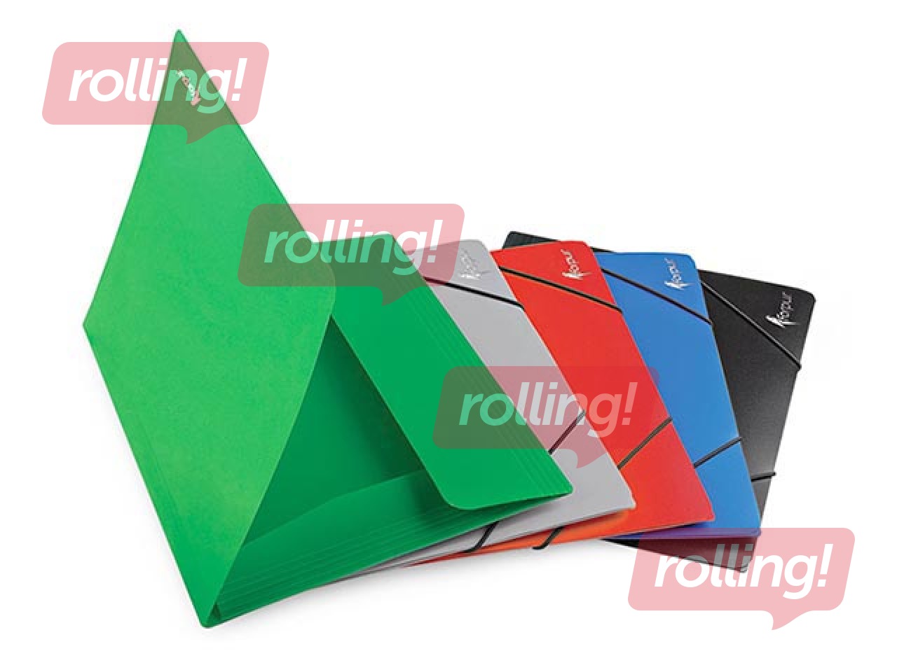 Folder with rubber Forpus, A4, green