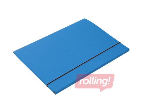 Folder with rubbers Multi-S, A4, cardboard, blue