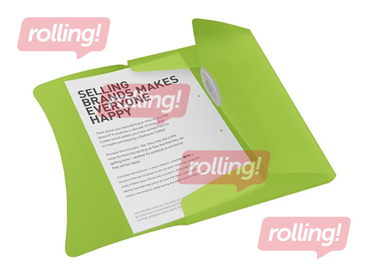 Kummiga mapp Esselte VIVIDA PP A4,roheline