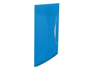 3-Flap Folder Esselte Vivida, A4, 150 sheets, translucent, blue