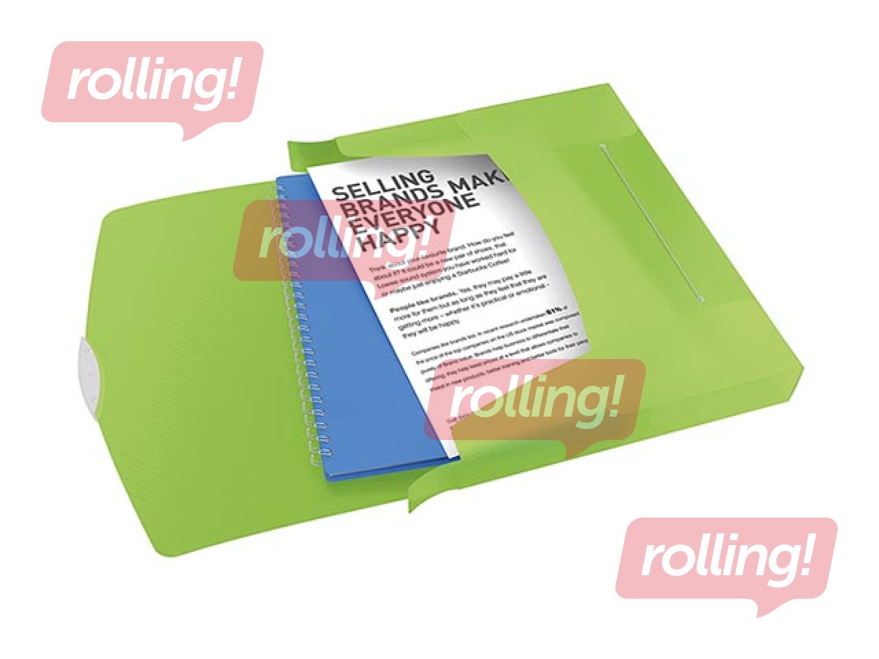 Папка-бокс Esselte VIVIDA, A4, 40 мм, зеленая