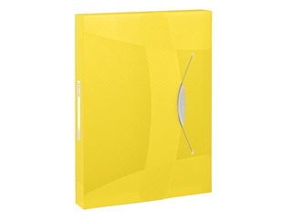 Box File Esselte Vivida, A4, 40 mm, translucent, yellow