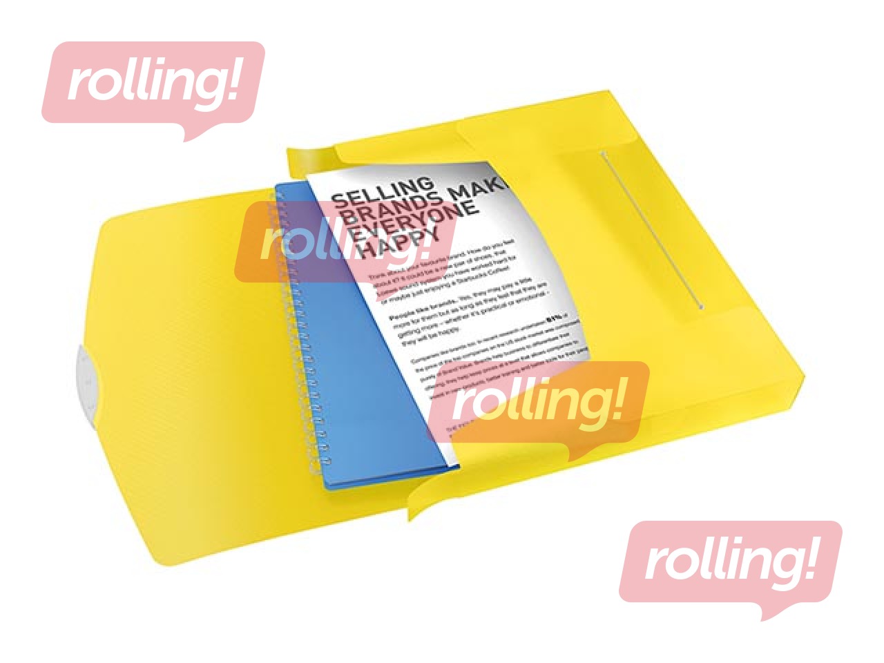 Папка-бокс Esselte VIVIDA, A4, 40 мм, желтая