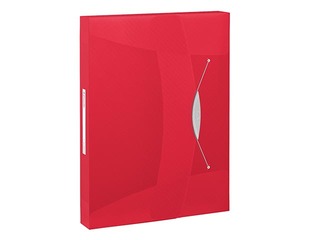 Box File Esselte Vivida, A4, 40 mm, translucent, red