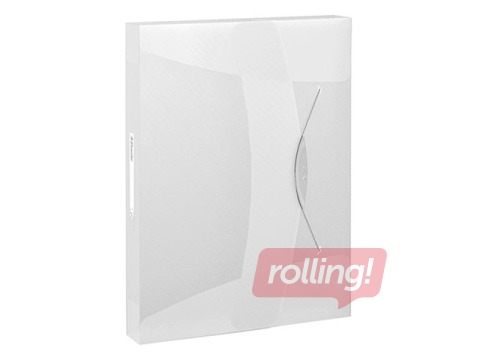 Box File Esselte Vivida, A4, 40 mm, translucent, white