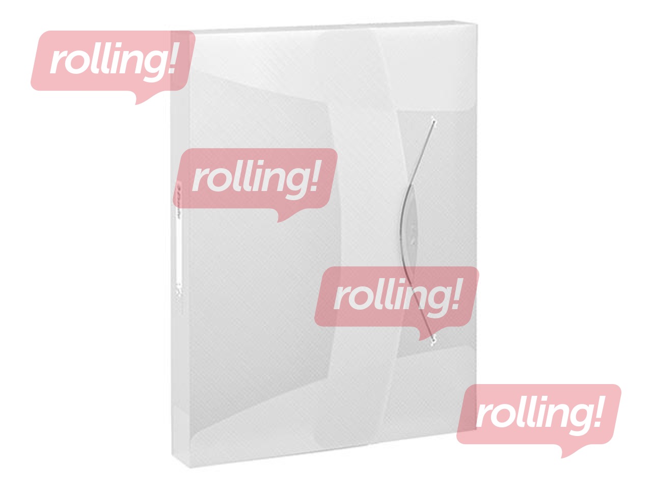 Box File Esselte Vivida, A4, 40 mm, translucent, white
