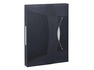 Kummiga karp Esselte Vivida, 4 cm, A4 plast, must