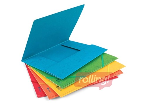 Folder with rubber Forpus, A4, cardboard, green