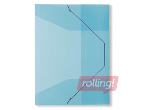 Plastic file with elastic Concorde, A4, blue