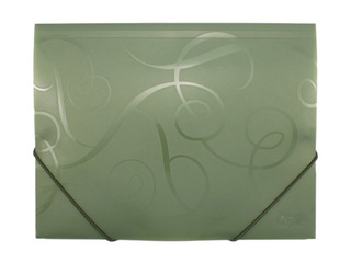 Folder with rubber Forpus BAROCCO, A4, green