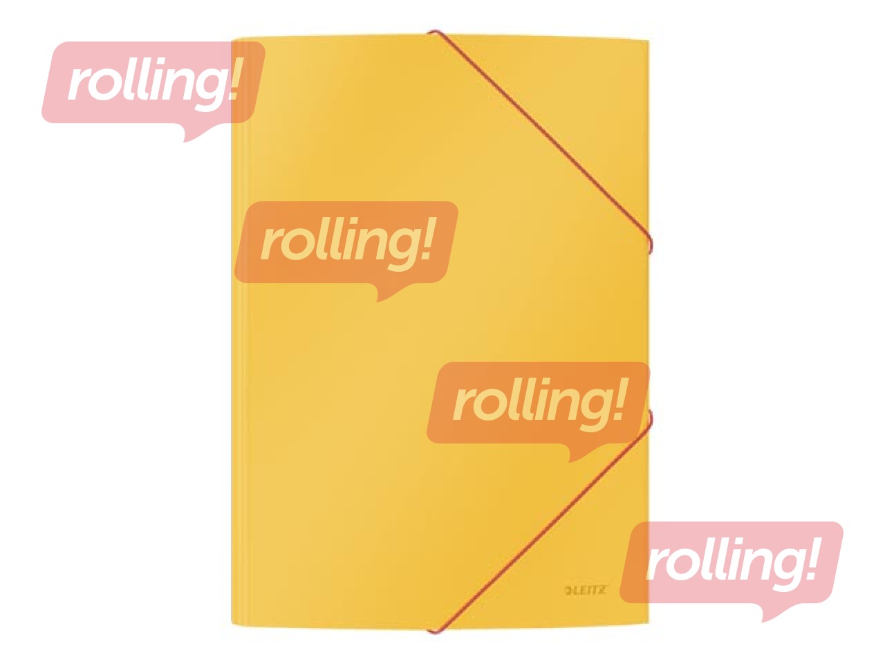 3 klapi ja kummidega kaust Leitz Cozy, A4, papp, kollane