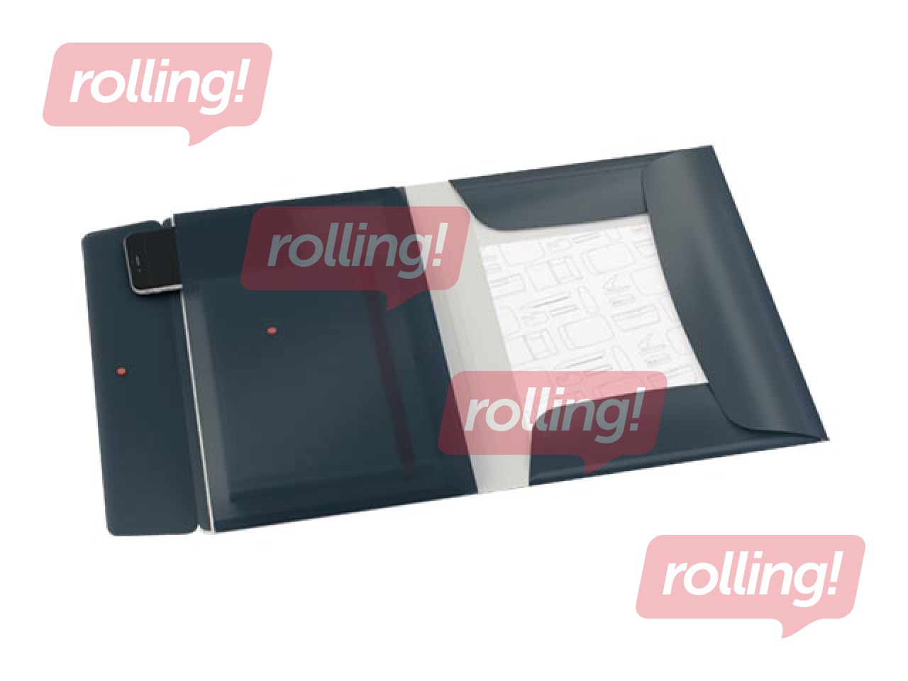 3 klapi ja kummidega kaust Leitz Cozy, A4, PP, hall