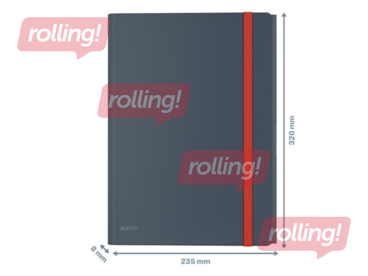 3 klapi ja kummidega kaust Leitz Cozy, A4, PP, hall