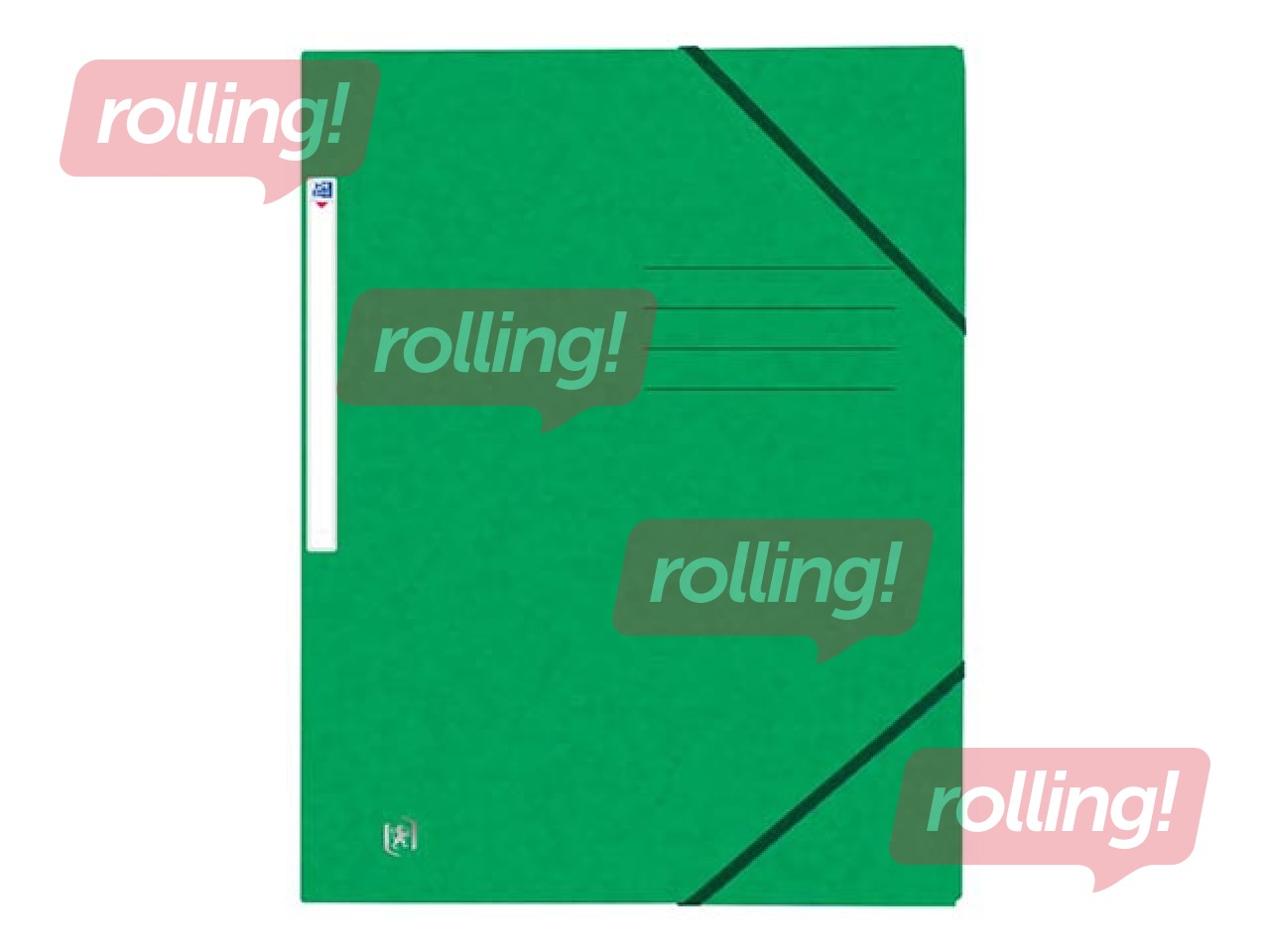 Top File + 3-flap folder Oxford, cardboard, green