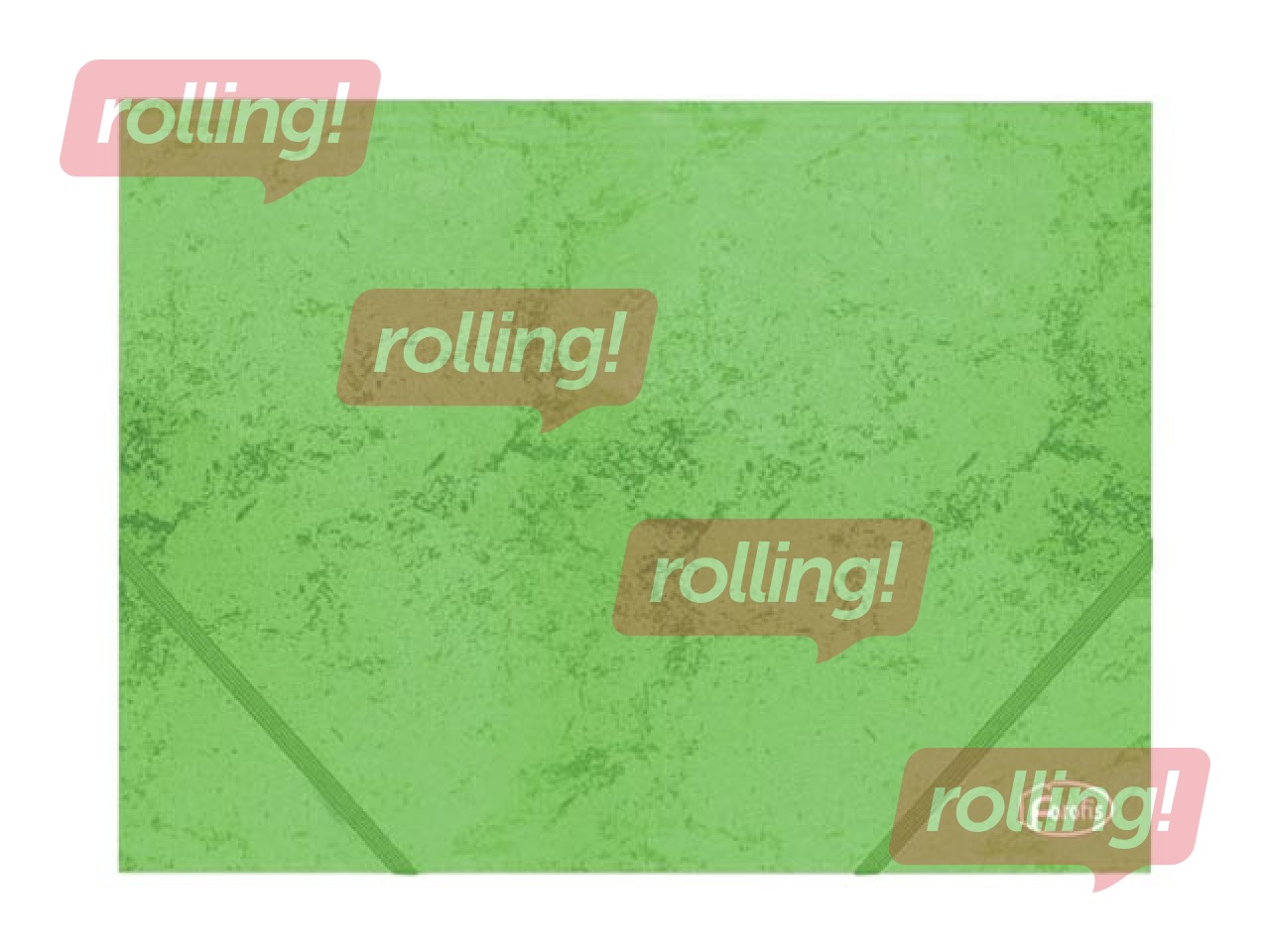 Folder with rubber Forofis, A4, cardboard, green