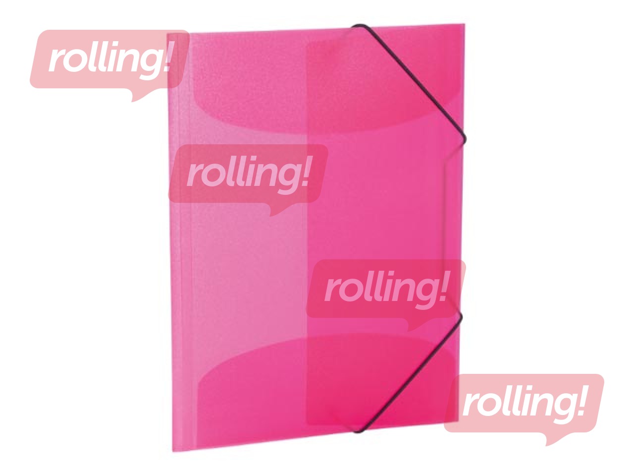Folder with 3 flaps and rubbers Herma, A4, PP, pink