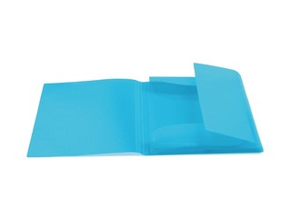 Kummiga ja 3 klapiga kaust Herma, A3, PP, helesinine