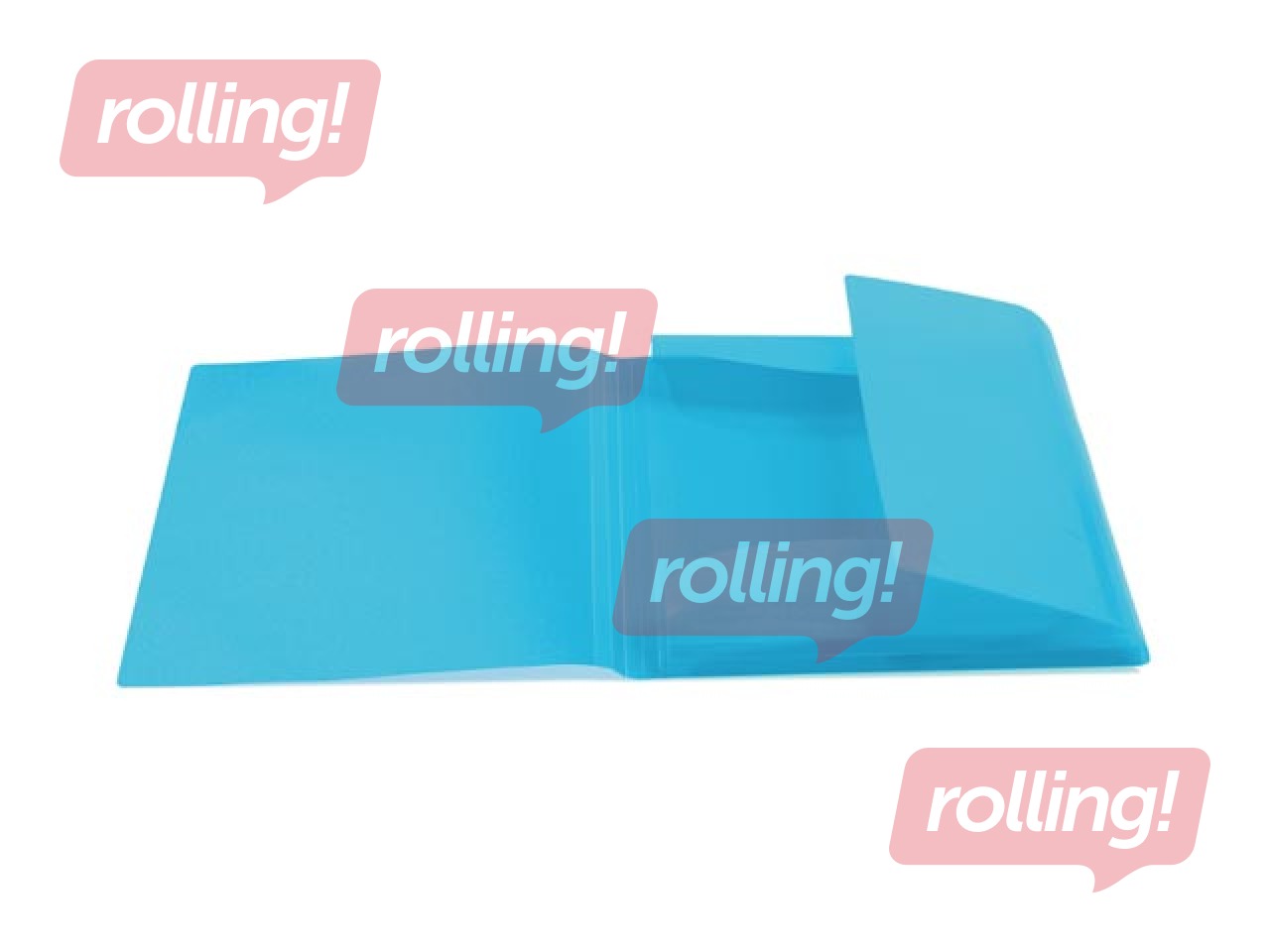 Kummiga ja 3 klapiga kaust Herma, A3, PP, helesinine