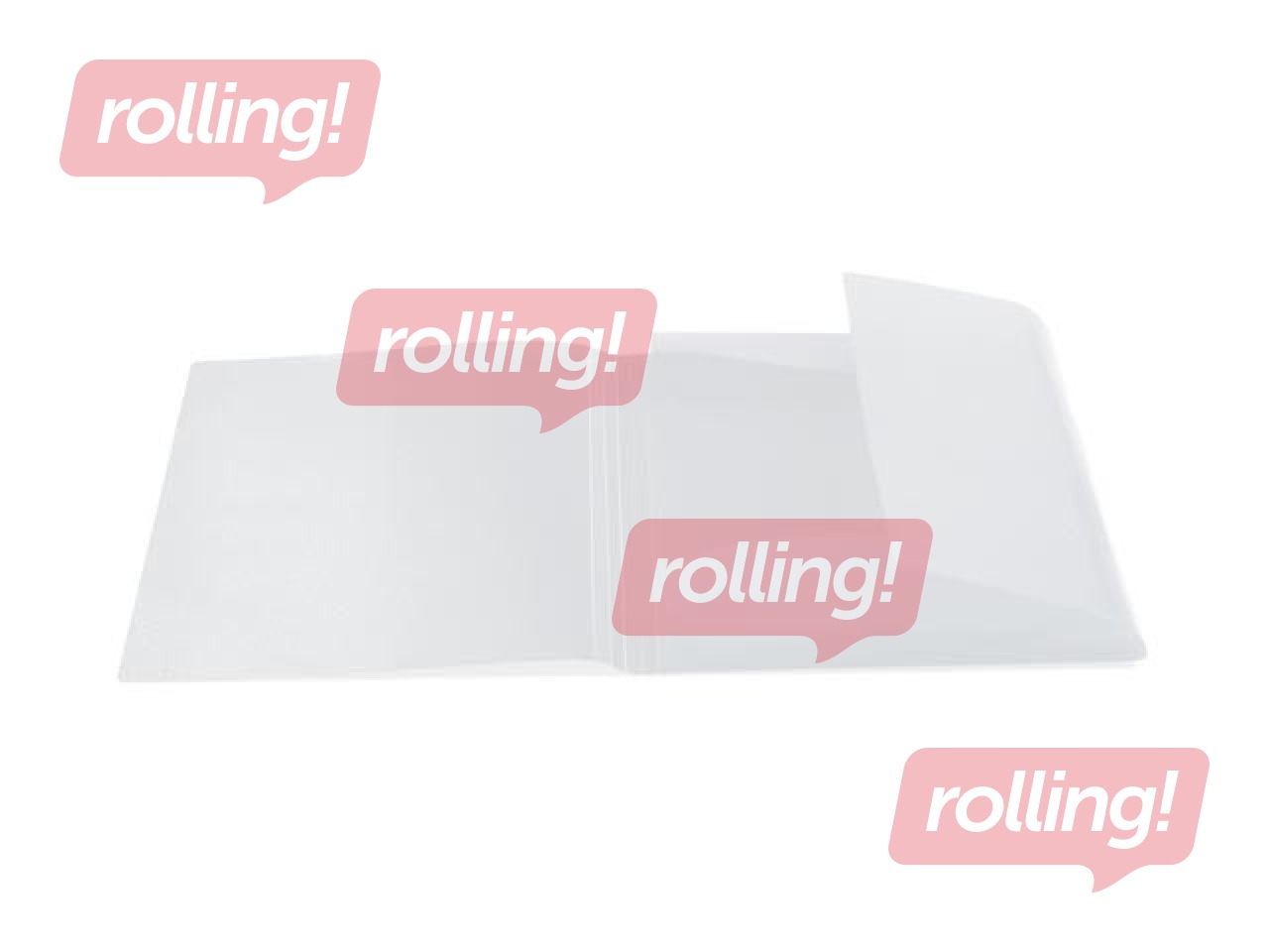 Kummiga ja 3 klapiga kaust Herma, A3, PP, roosa