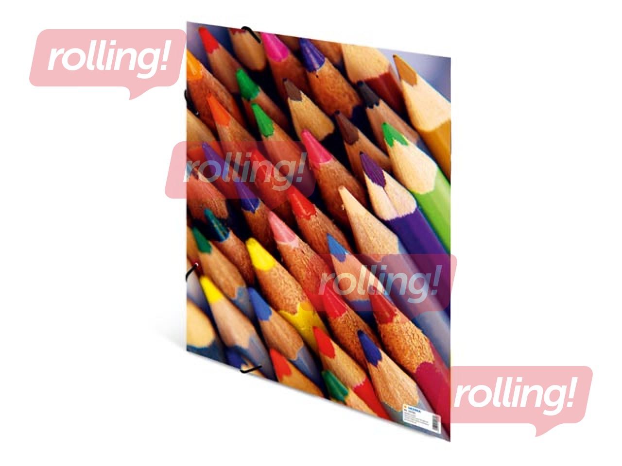 Elasticated folder A3 cardboard silks