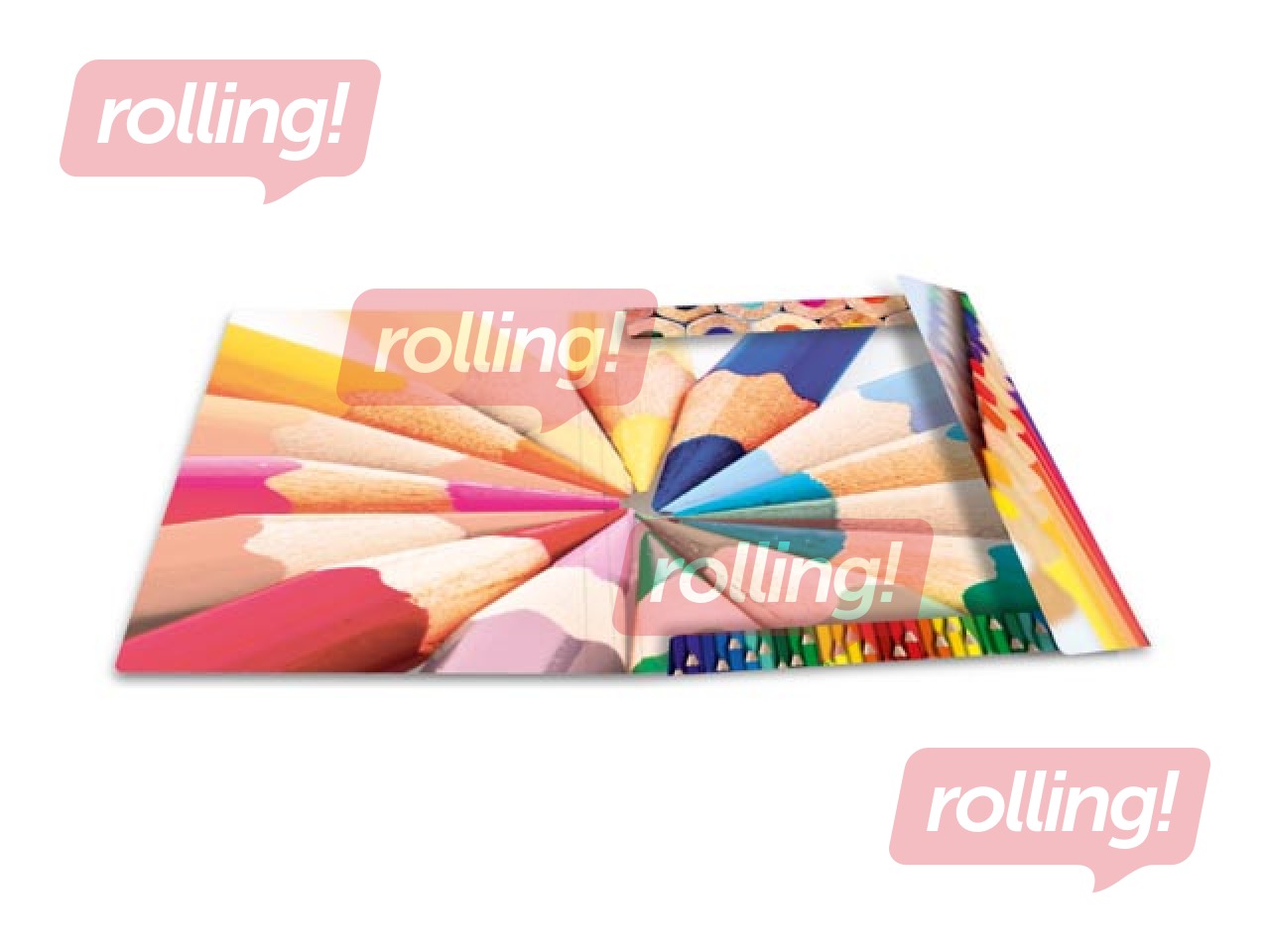 Elasticated folder A3 cardboard silks