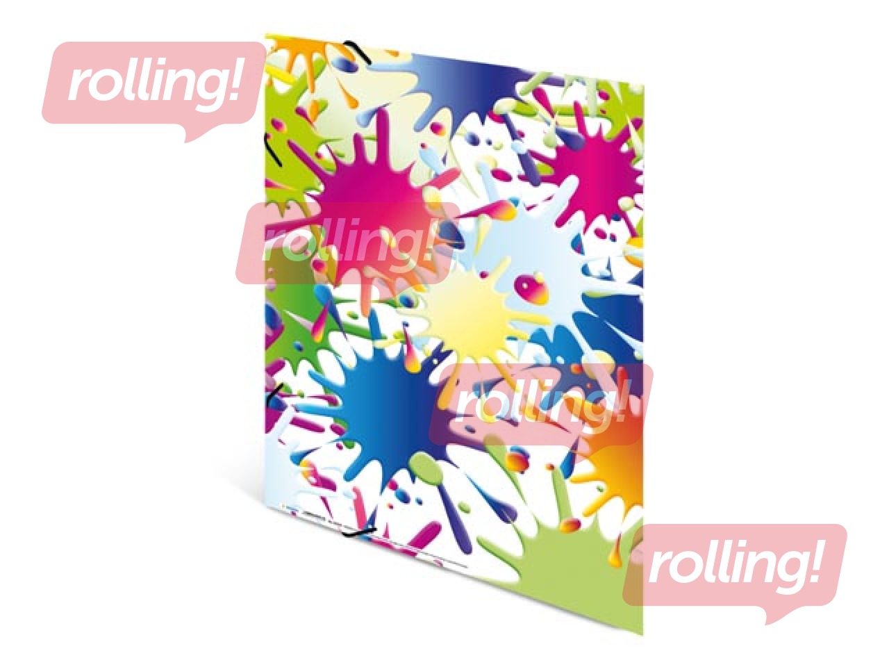 Elasticated folder A3 cardboard silks