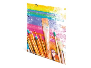 Elasticated folder A3 cardboard silks