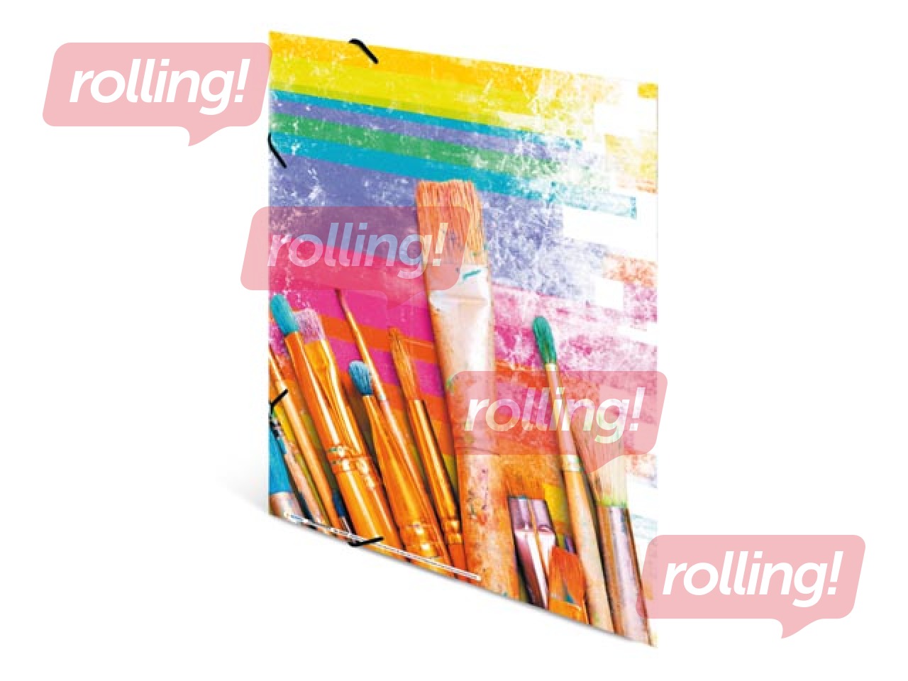 Elasticated folder A3 cardboard silks