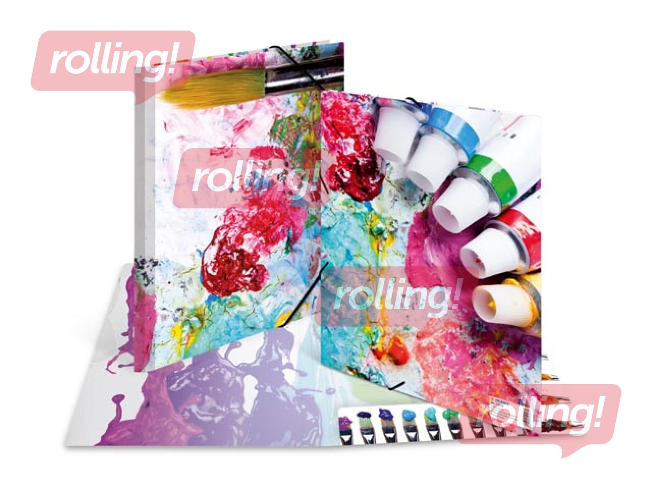 Kummiga kaust A4, kartong