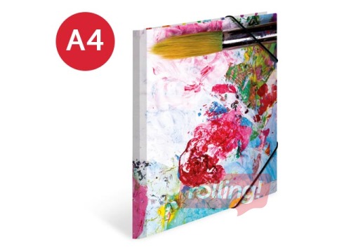 Папка на резинке Herma, A4, картонная