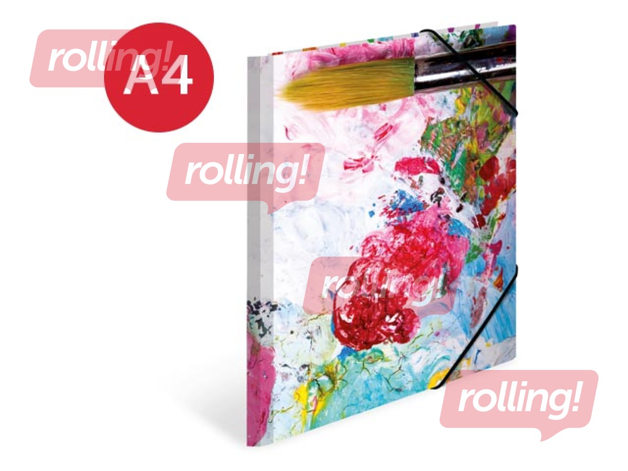 Папка на резинке Herma, A4, картонная