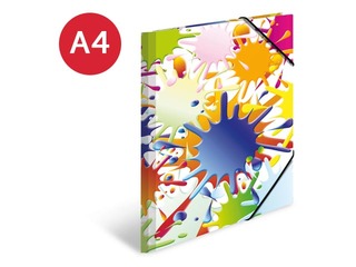 Elasticated folder A4 cardboard silks