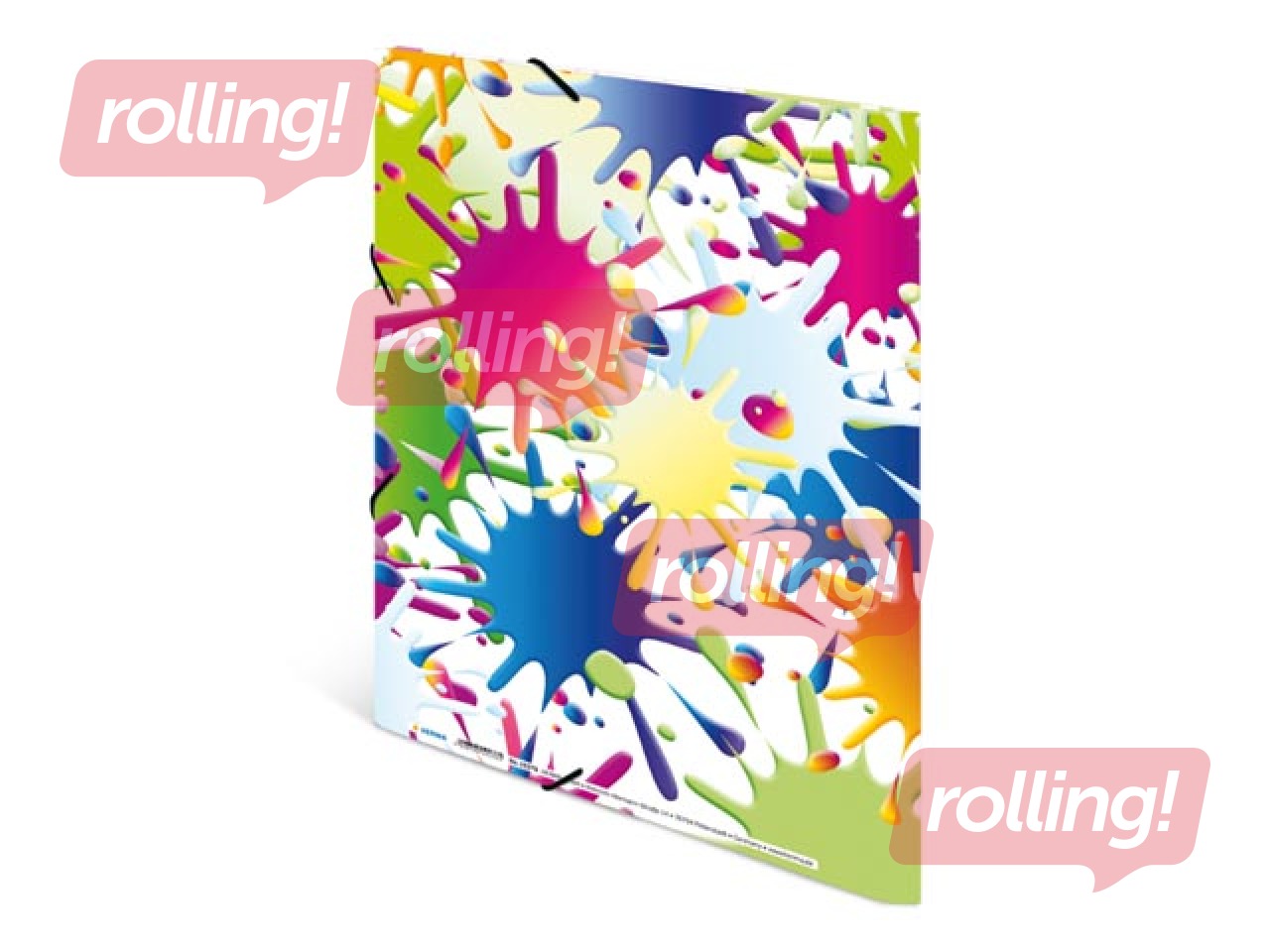 Elasticated folder A4 cardboard silks