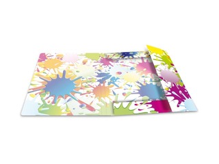 Elasticated folder A4 cardboard silks