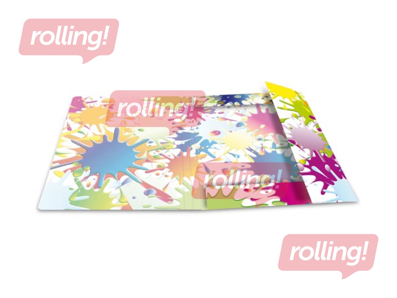 Elasticated folder A4 cardboard silks